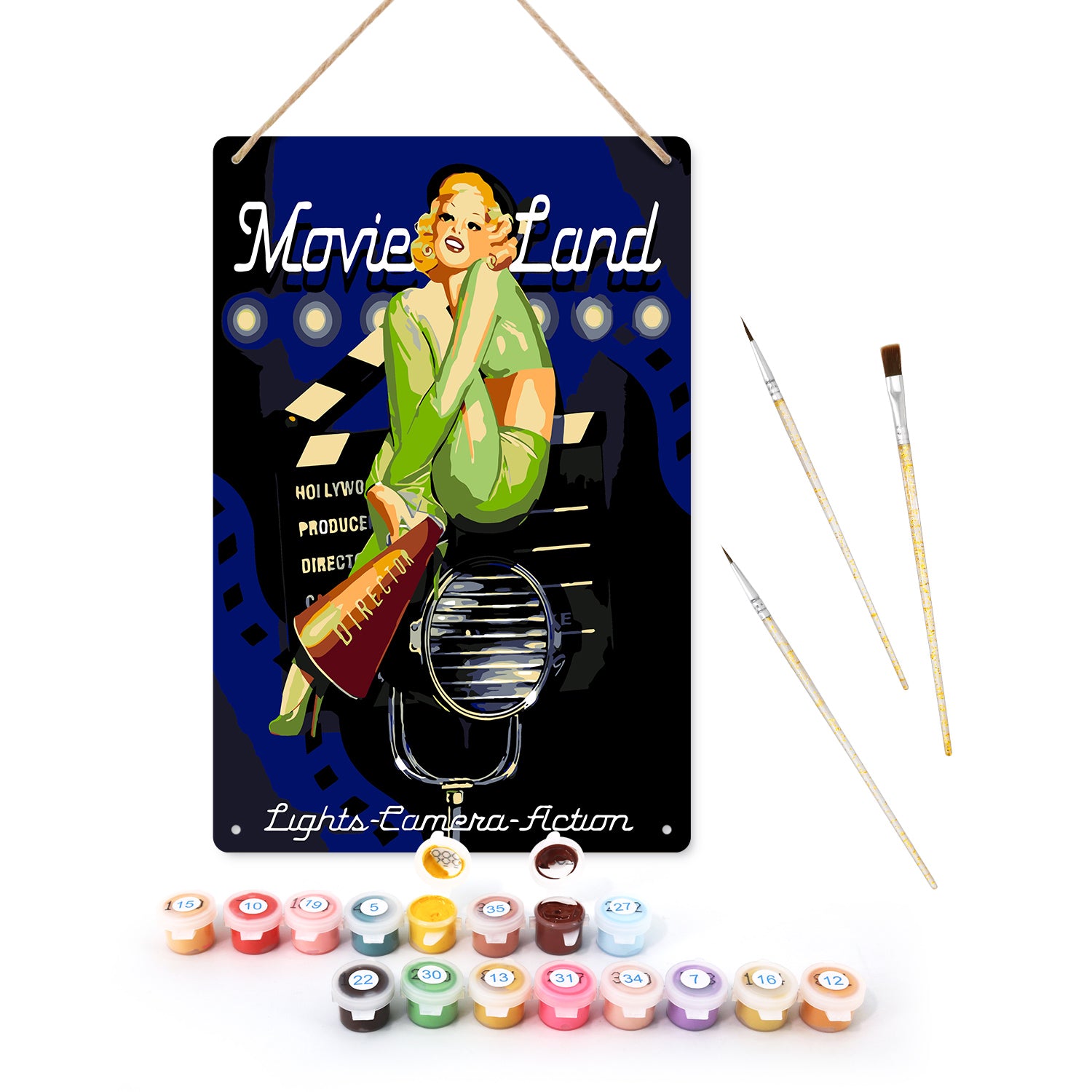 Lámina Metálica Vintage - Movieland