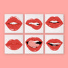 Pack 6 Mini Lienzos - Labios