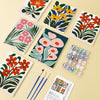 Pack 6 Mini Lienzos - Flores abstractas 3