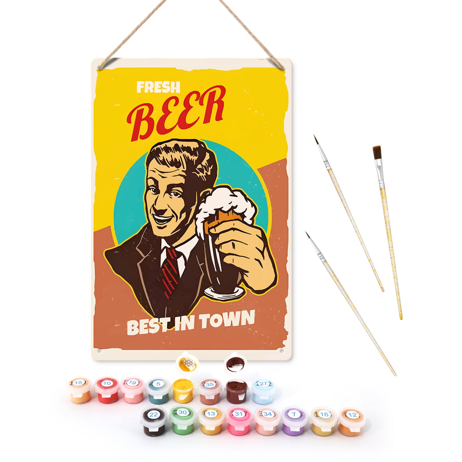 Lámina Metálica Vintage - Cerveza