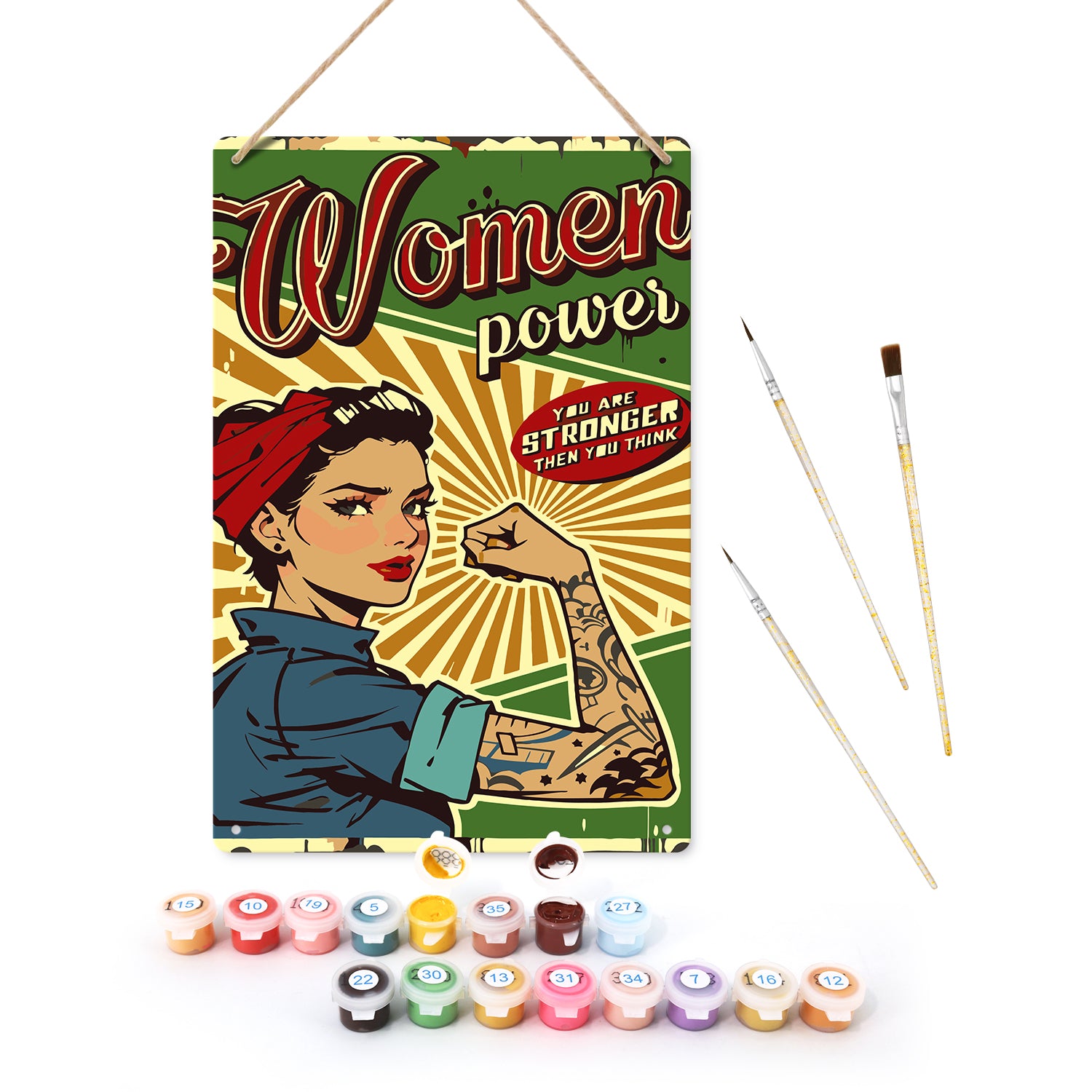 Lámina Metálica Vintage - Women Power