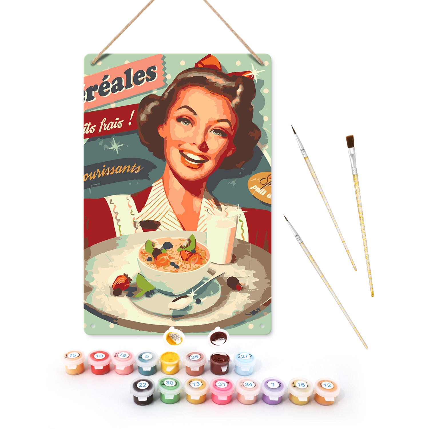 Lámina Metálica Vintage - Cocina