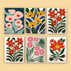 Pack 6 Mini Lienzos - Flores abstractas 3