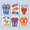 Pack 6 Mini Lienzos - Flip flops