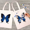 Bolsa de tela - Mariposa azul