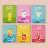 Pack 6 Mini Lienzos - Cocteles verano