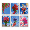 Pack 6 Mini Lienzos - Ramos de flores