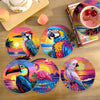 Set 6 Posavasos- Aves Exóticas