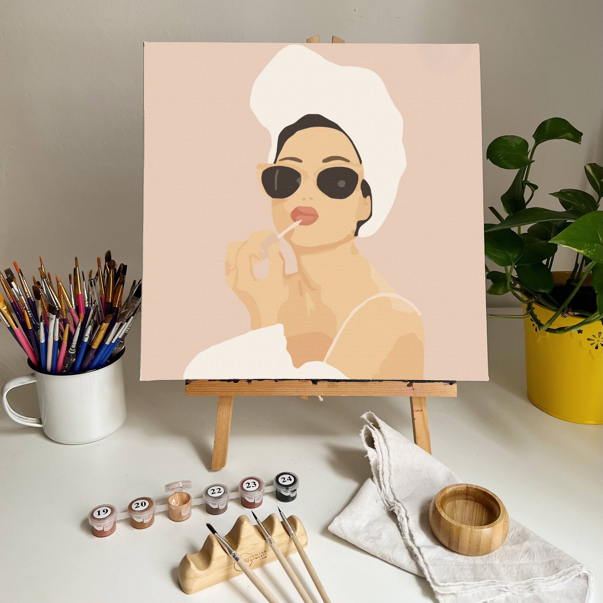 Mujer maquillaje -  Pintar Números®