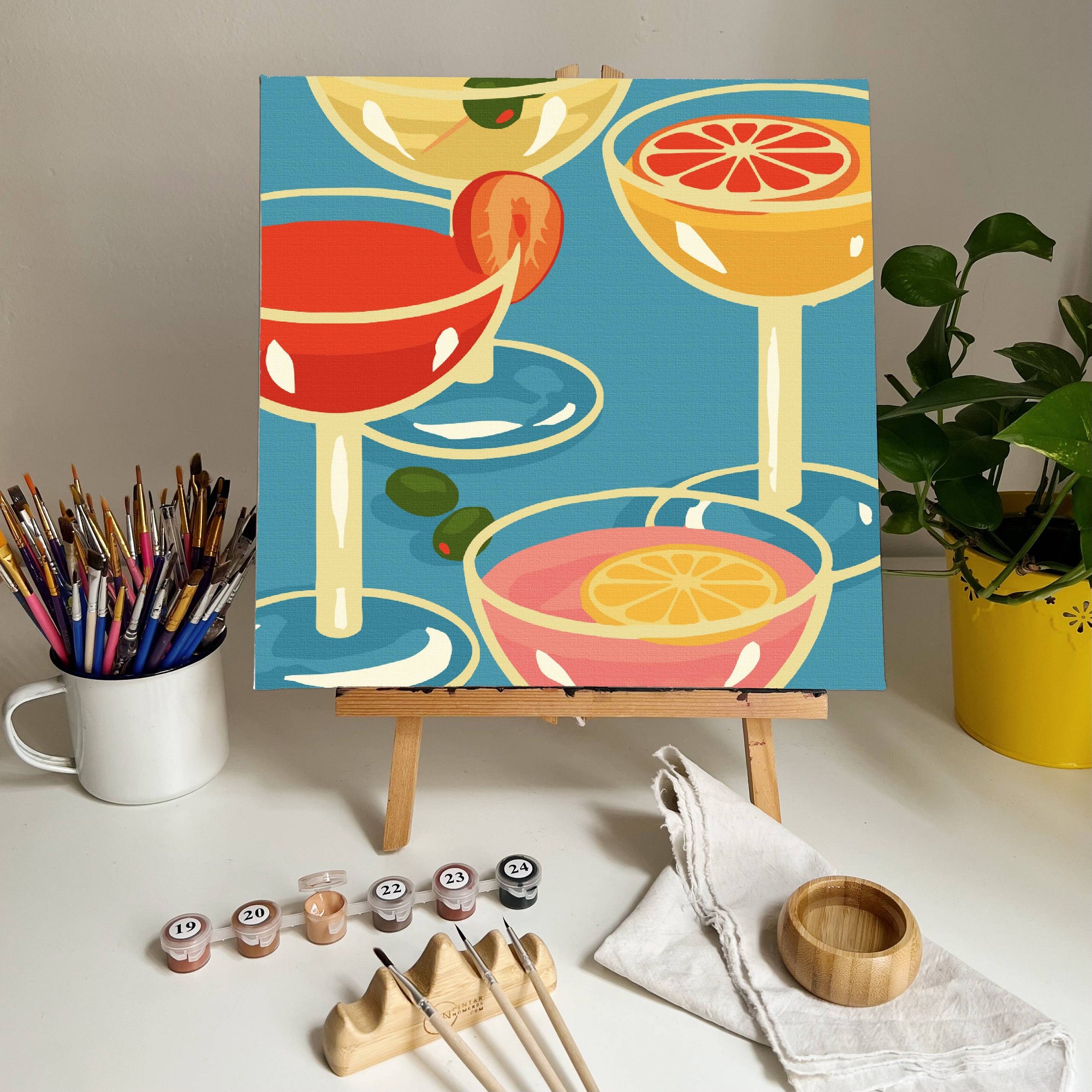 Bebidas -  Pintar Números®