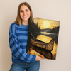 Canoa al atardecer - Pintar Números®