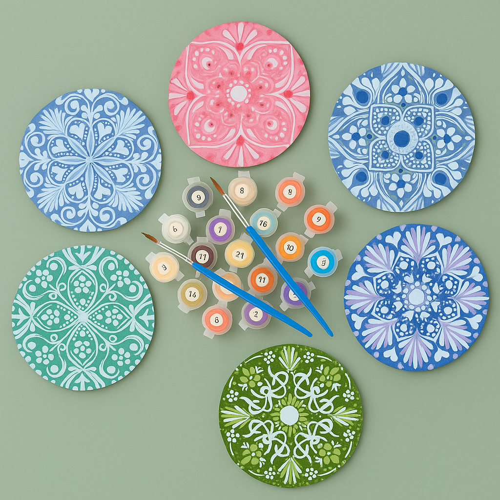 Set 6 Posavasos - Mandalas 2