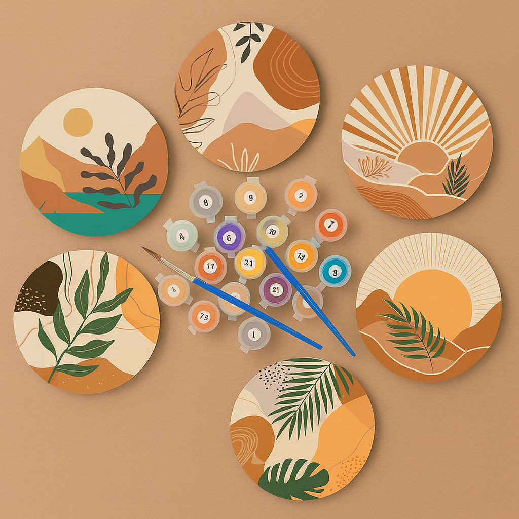 Set 6 Posavasos - Paisajes minimalista