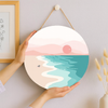 Disco de Madera - Playa minimalista