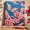 Mariposas sobre flores -  Pintar Números®