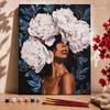 Mujer floreciendo 1 -  Pintar Números
