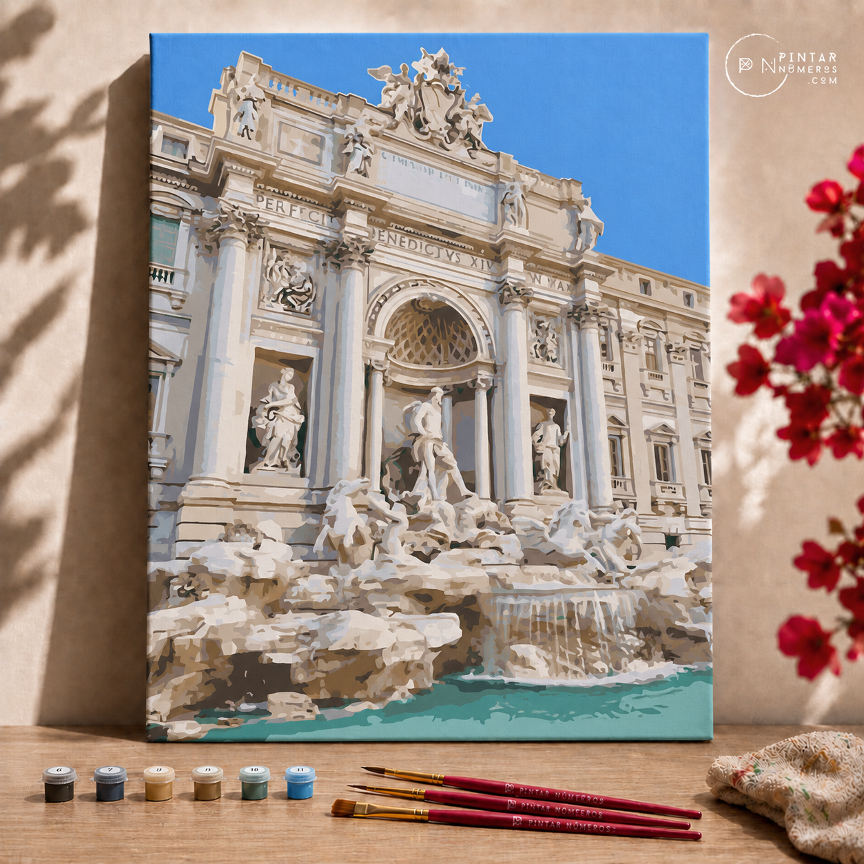 Fontana di Trevi Roma - Pintar Números®