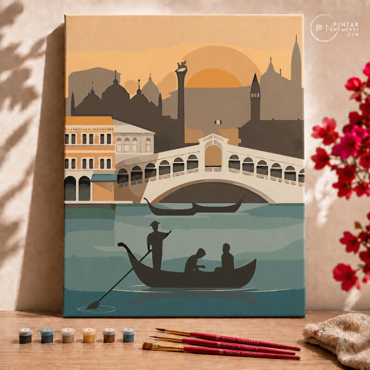 Venecia Minimalista -  Pintar Números