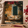 A la sombra de las flores -  Pintar Números