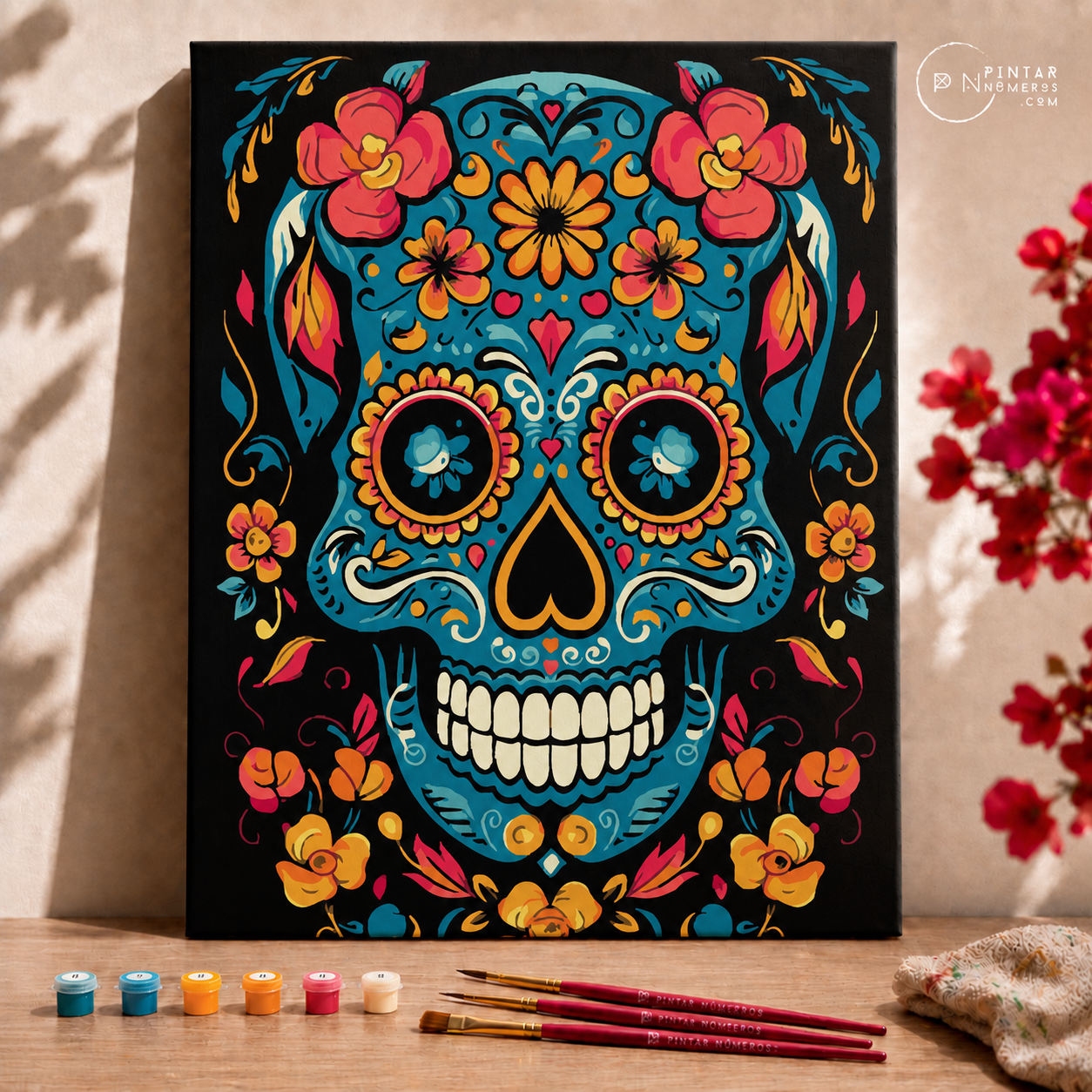 Calavera de colores -  Pintar Números®