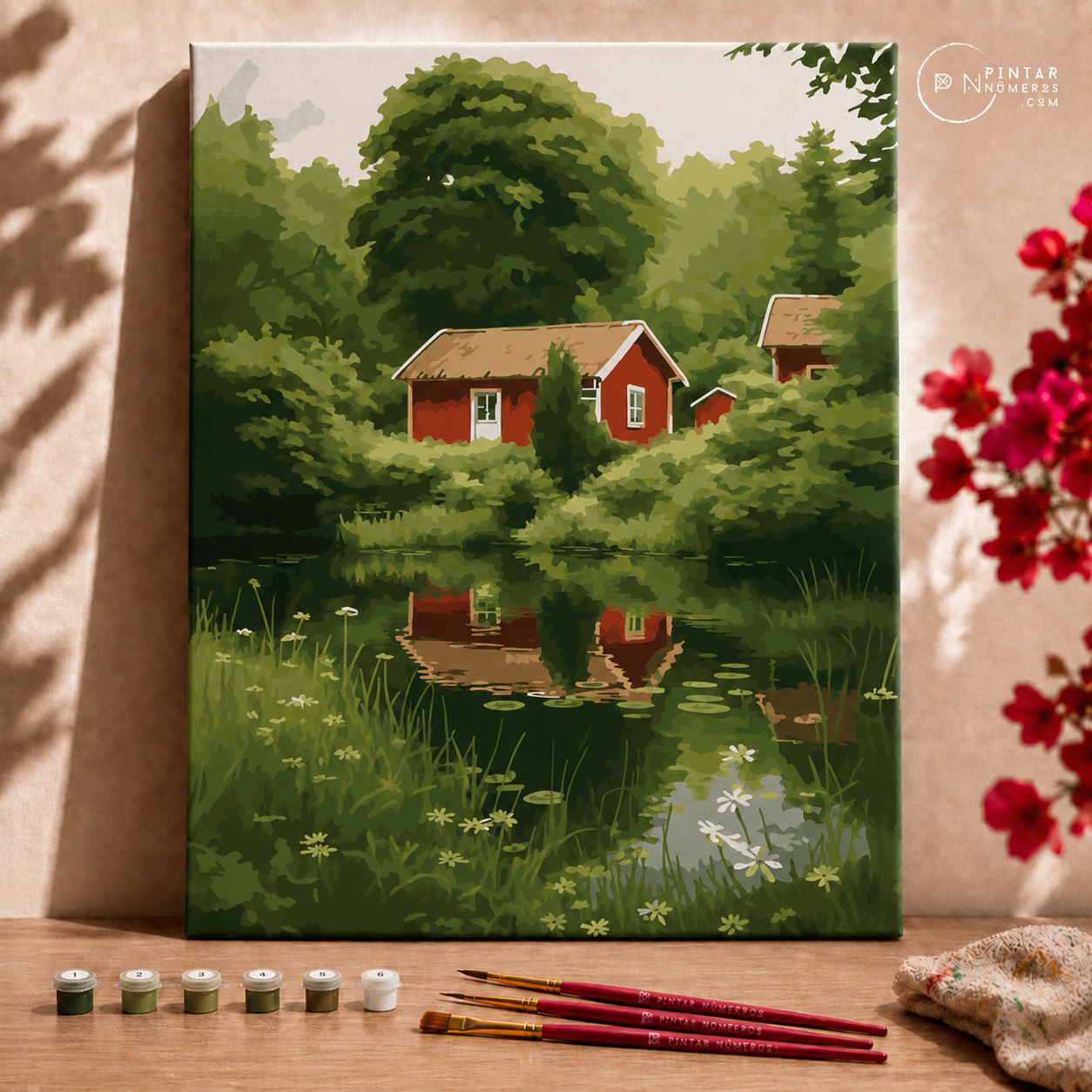 Casita en el bosque - Pintar Números®