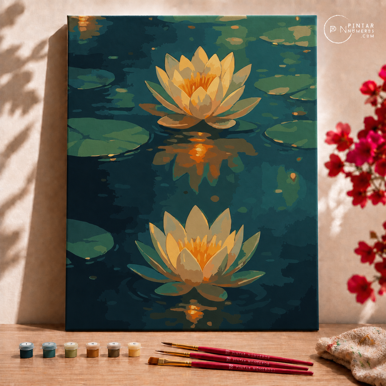Flores de loto - Pintar Números®