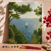 Velero en el mar - Pintar Números®