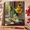 Girasoles en la Ventana - Pintar Números®