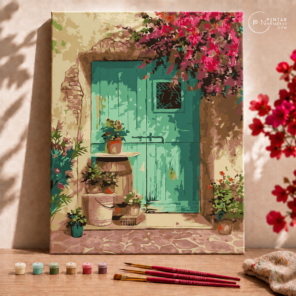 Portalada Turquesa - Pintar Números®