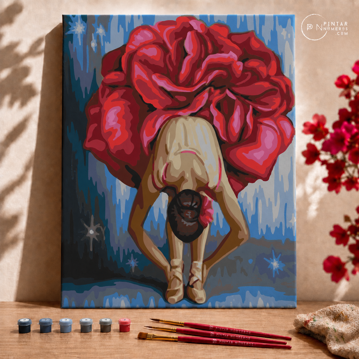 Bailarina Rosa - Pintar Números®