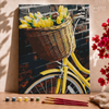 Bicicleta con tulipanes-  Pintar Números®