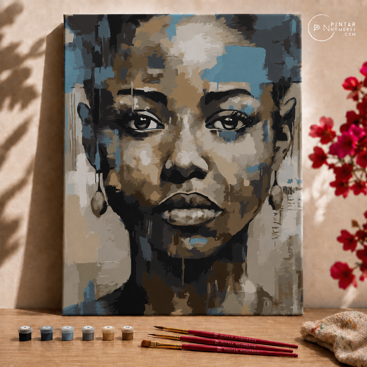 Cara africana - Pintar Números®