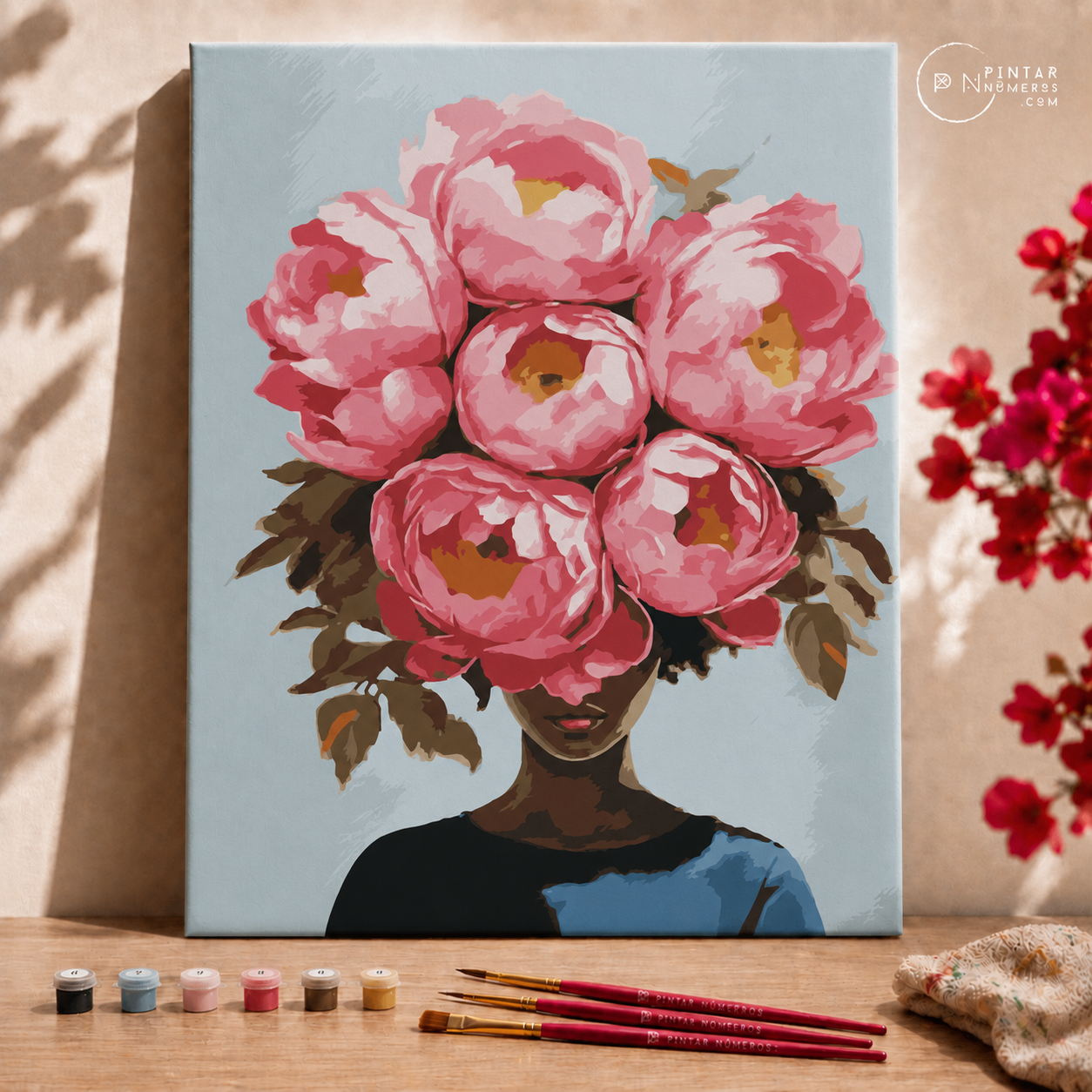 Mujer florecida - Pintar Números®