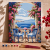 Ventana al mar - Pintar Números®