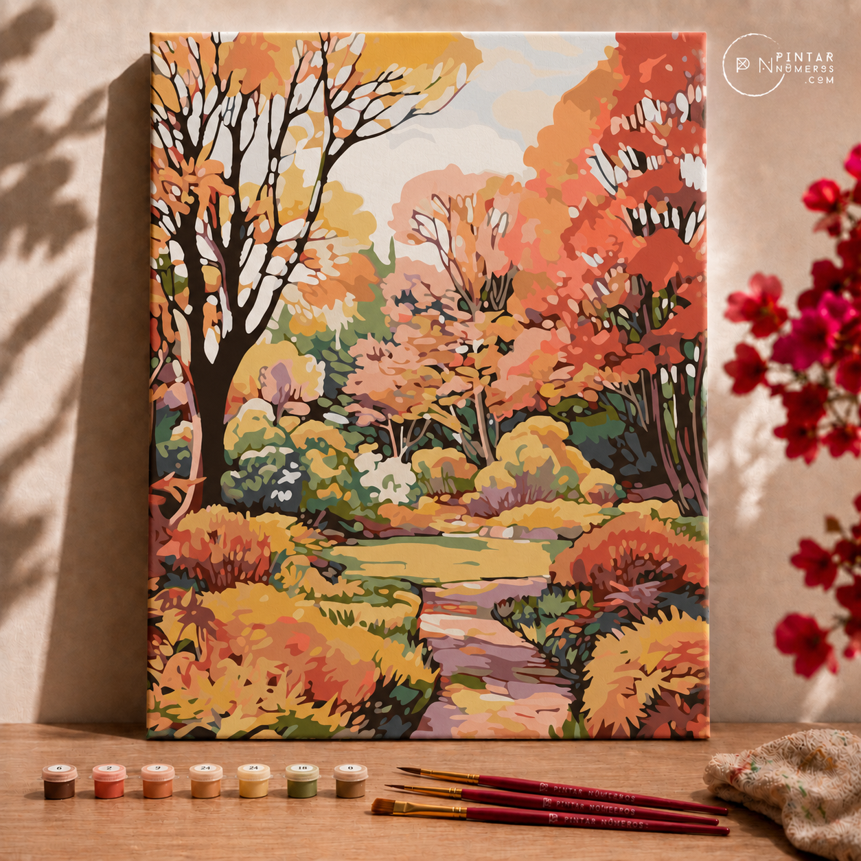 Bosque otoñal - Pintar Números®