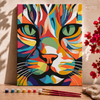 Gato abstracto - Pintar Números®