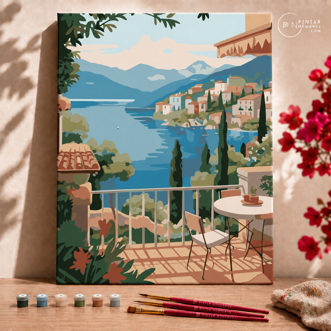 Terracita con vistas al mar - Pintar Números®