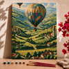 Globo sobre campo -  Pintar Números®