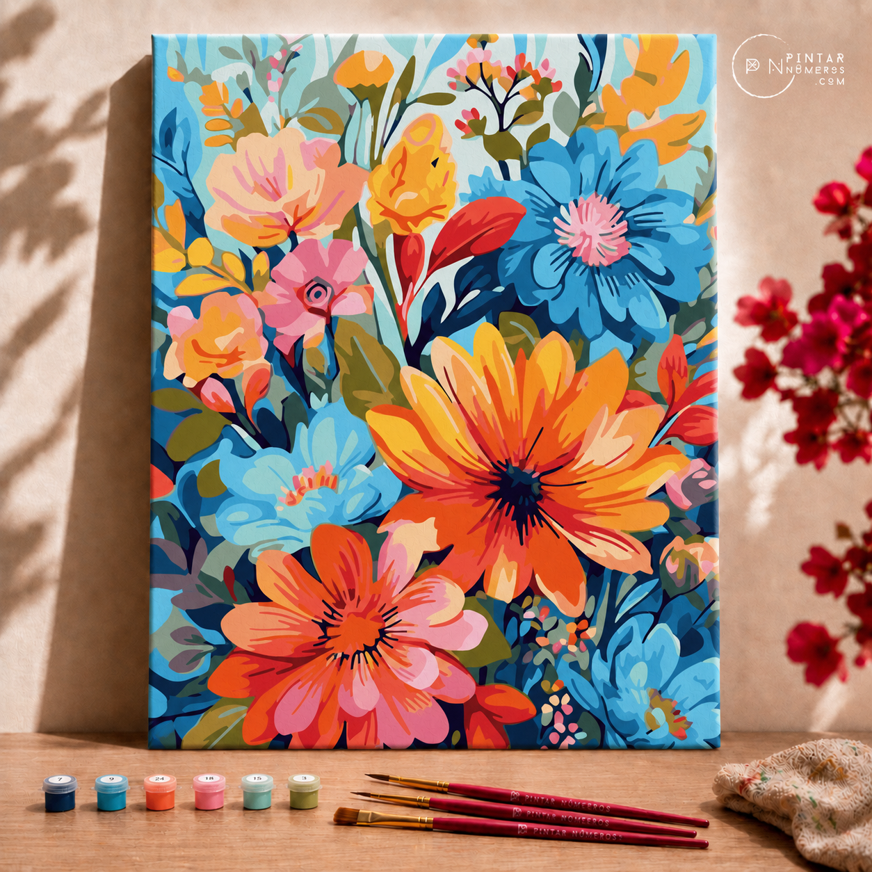 Alegria floral -  Pintar Números®