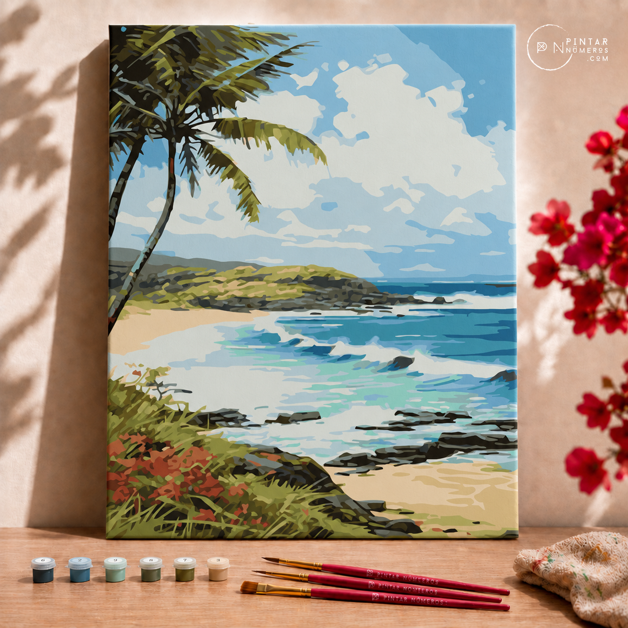 Playa virgen -  Pintar Números®