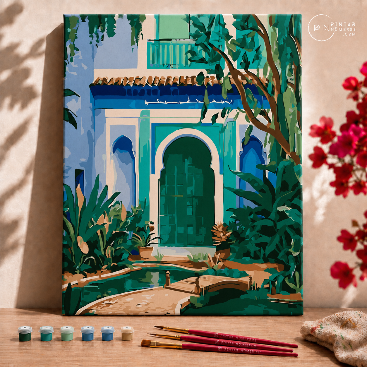 Puerta verde -  Pintar Números®