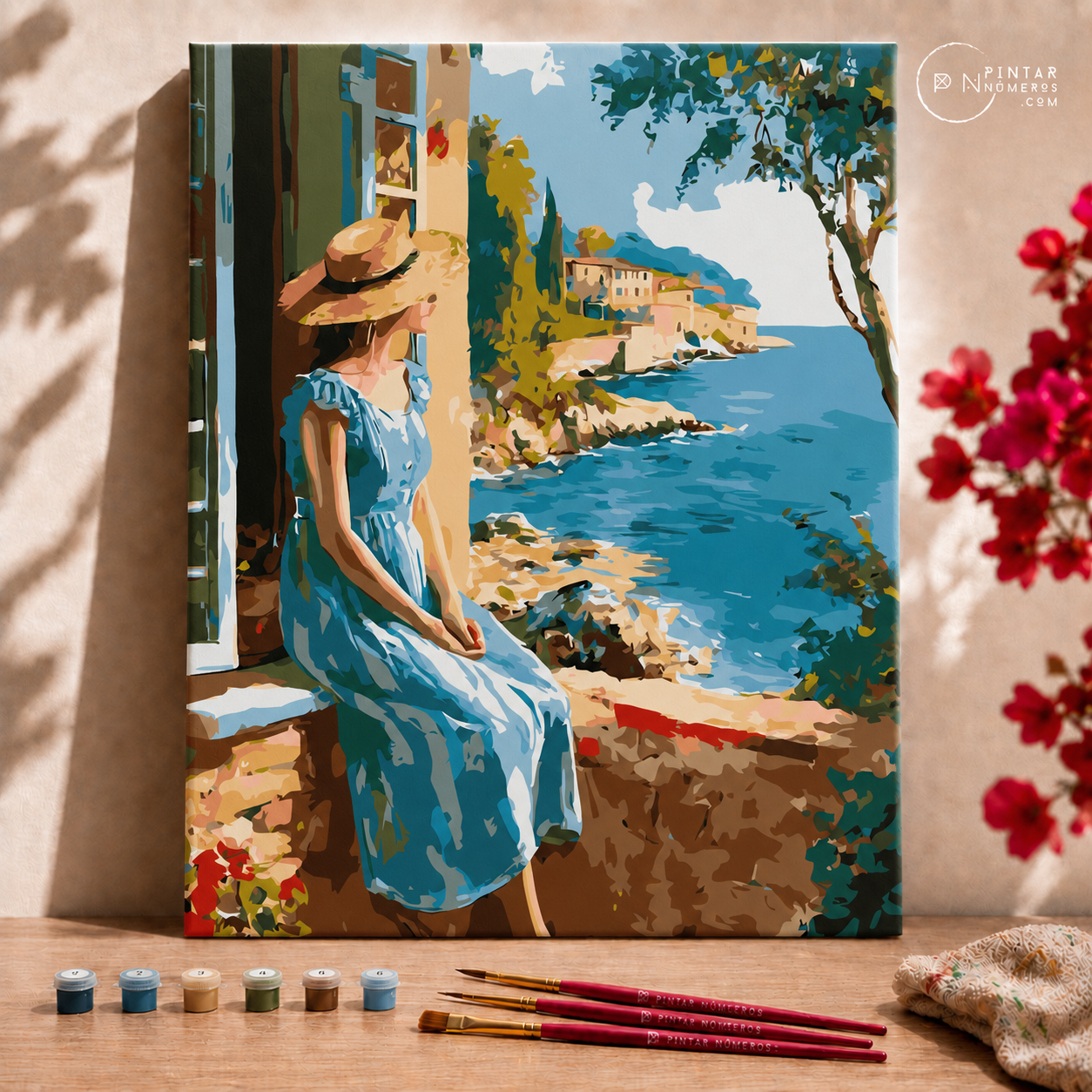 Verano frente al mar -  Pintar Números®