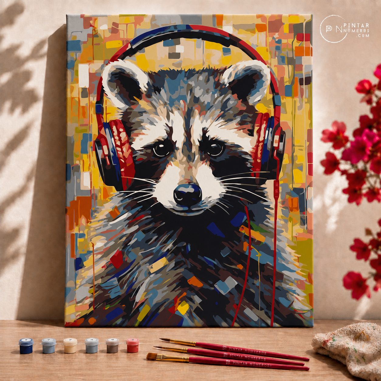 Mapache divertido -  Pintar Números®