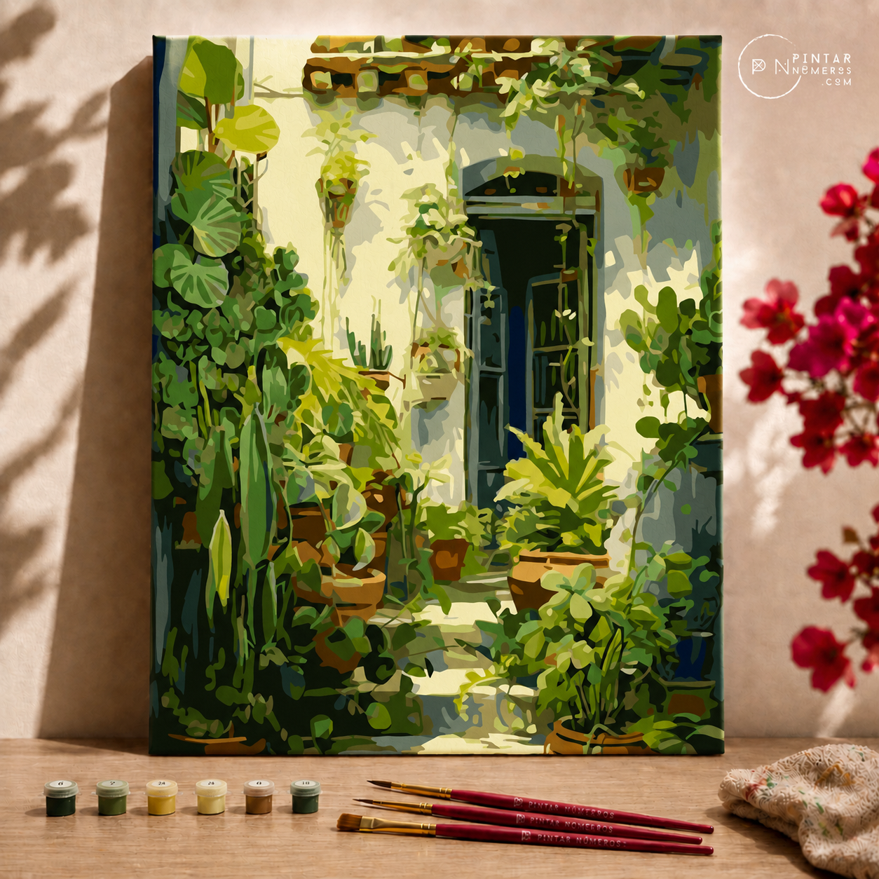 Jardín patio interior -  Pintar Números®