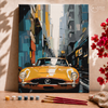 Coche amarillo - Pintar Números®