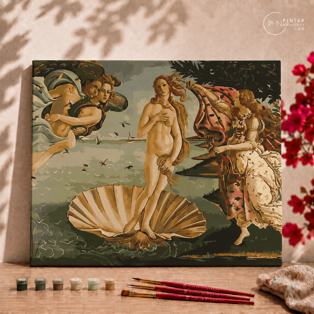 El nacimiento de Venus de Boticceli - Pintar Números®