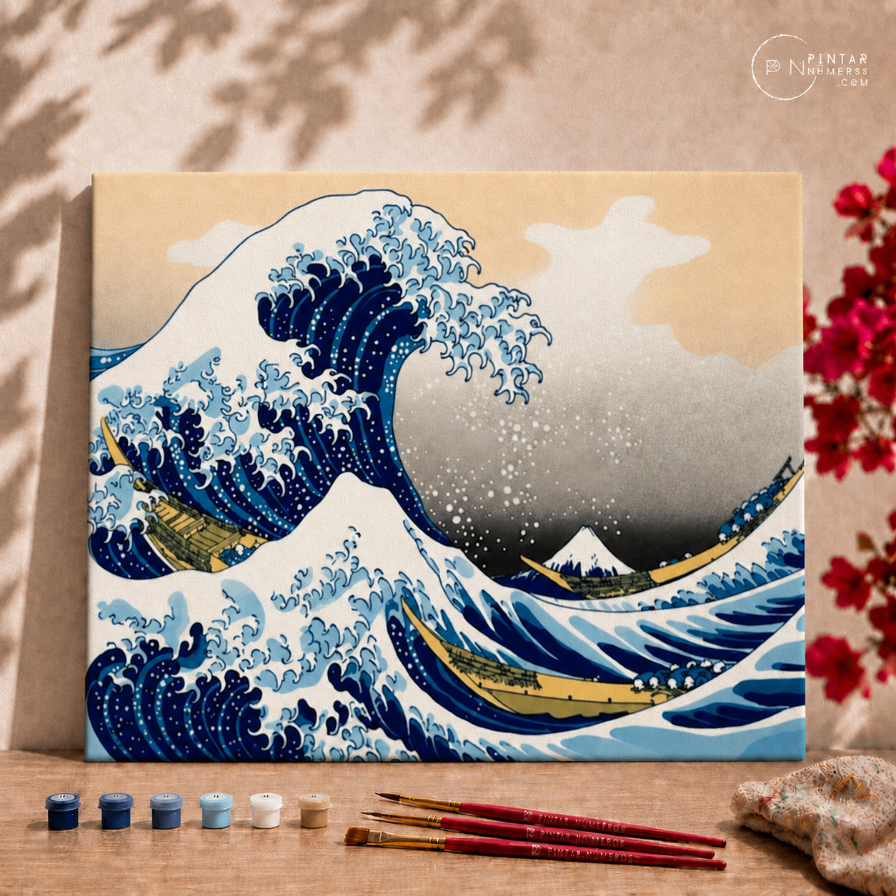 La Ola de Kanawaga -  Pintar Números®