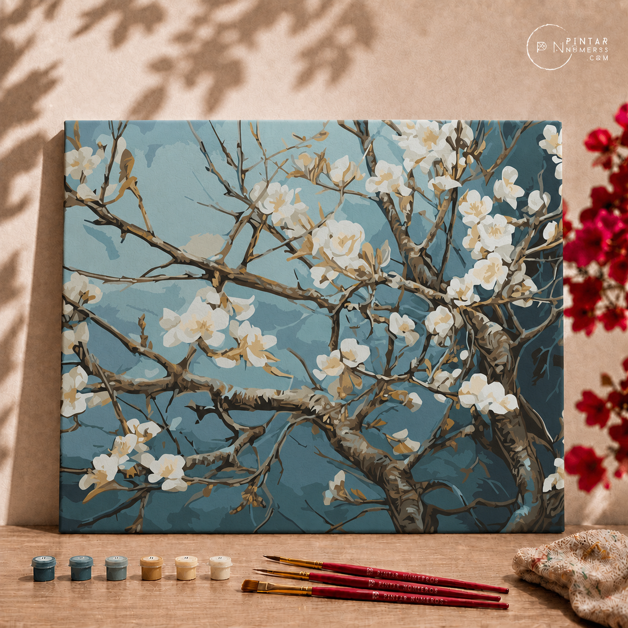 Almendro en flor -  Pintar Números®