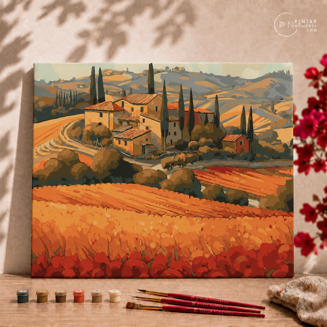 Otoño en la Toscana - Pintar Números®