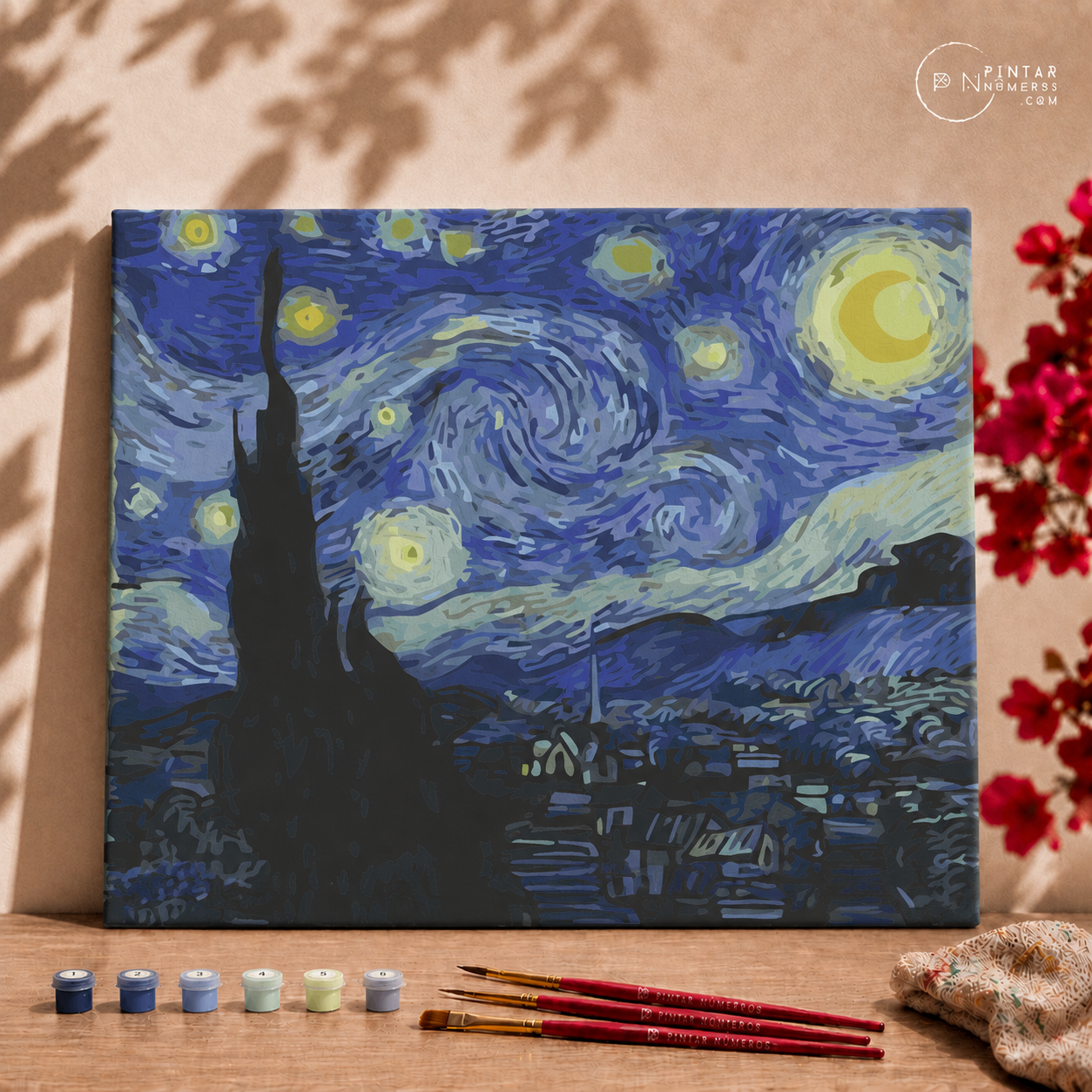 La Noche Estrellada de Van Gogh - Pintar Números®